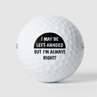 Pelotas De Golf Humor para la gente de la izquierda | BLANCO NEGRO