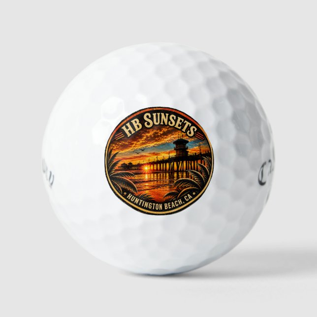 Pelotas de Golf Huntington Beach Sunset - Callaway (Anverso)