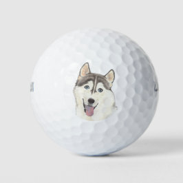 Pelotas De Golf Husky Dog