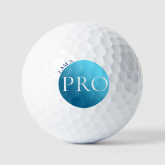 Pelotas De Golf I AM A PRO - Custom Blue Golf Ball