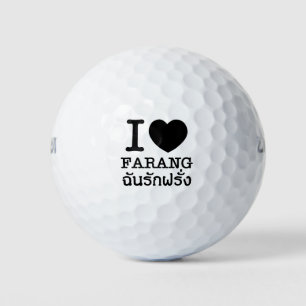Pelotas De Golf I Black Heart (Love) Farang