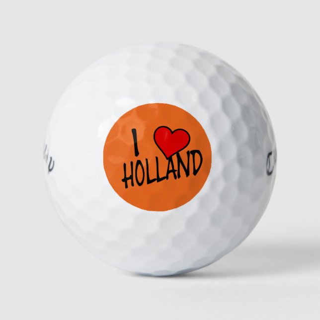 Pelotas De Golf I Heart Holland bk on or cwb gbcnt (Anverso)