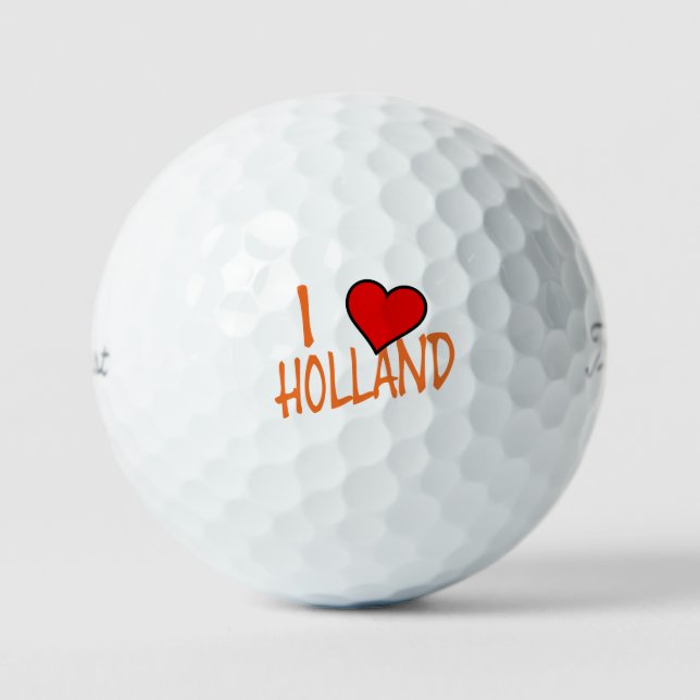 Pelotas De Golf I Heart Holland o en wtpv1 gbcnt (Anverso)