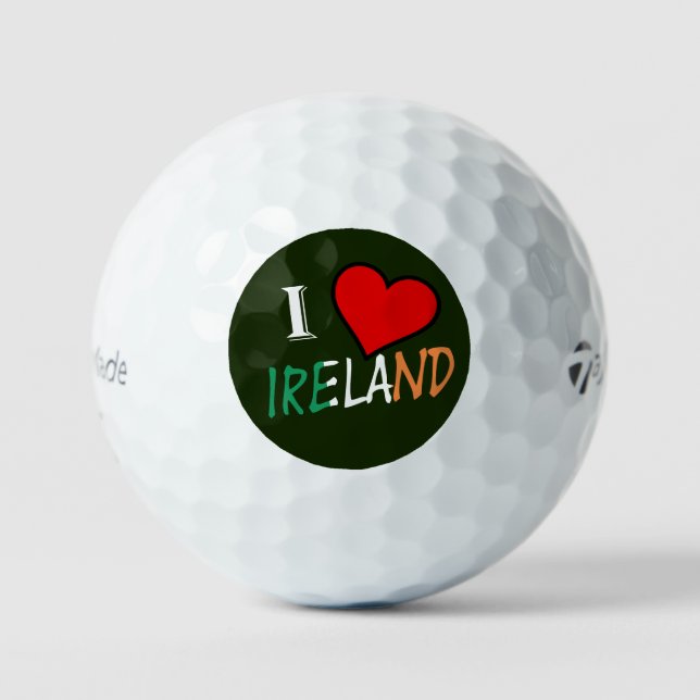 Pelotas De Golf I Heart Ireland overlay tmtp5 gbcnt (Anverso)