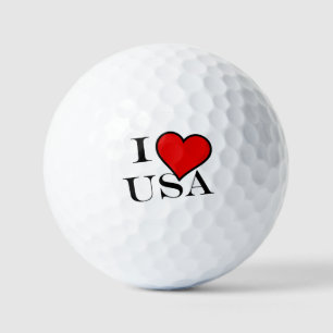 Pelotas De Golf I Heart USA bk va gbt