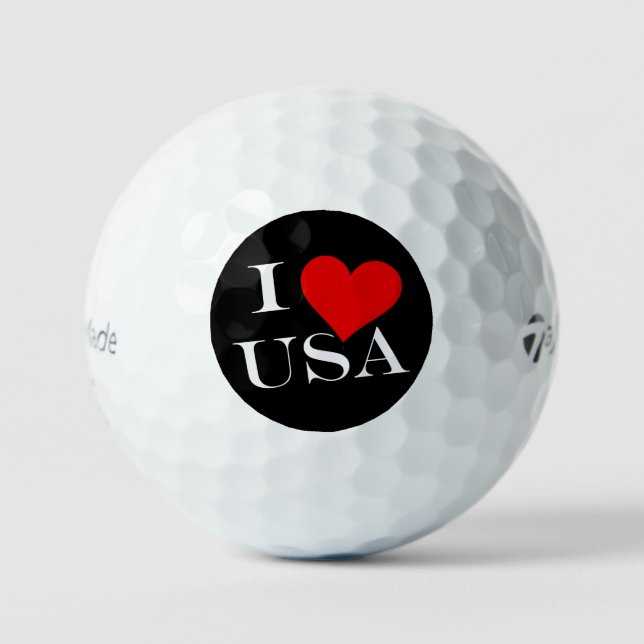 Pelotas De Golf I Heart USA wt tmtp5 gbcnt (Anverso)