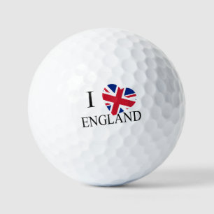 Pelotas De Golf I Heartflag England bk va gbcnt