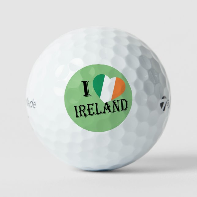 Pelotas De Golf I Heartflag Ireland bk tmtp5 gbcnt (Anverso)