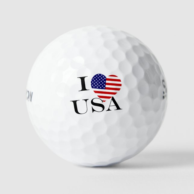 Pelotas De Golf I Heartflag USA bk ssf gbcnt (Anverso)