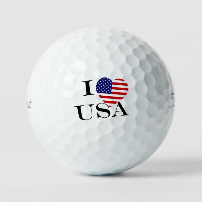 Pelotas De Golf I Heartflag USA bk tpv1 gbcnt (Anverso)