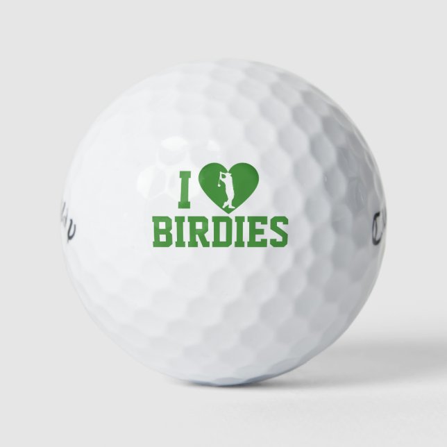 Pelotas De Golf I Love Birdies Golf Balls | Personalized Callaway (Anverso)