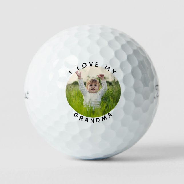 Pelotas De Golf I love My Grandma Grandchild Photo Titleist (Anverso)