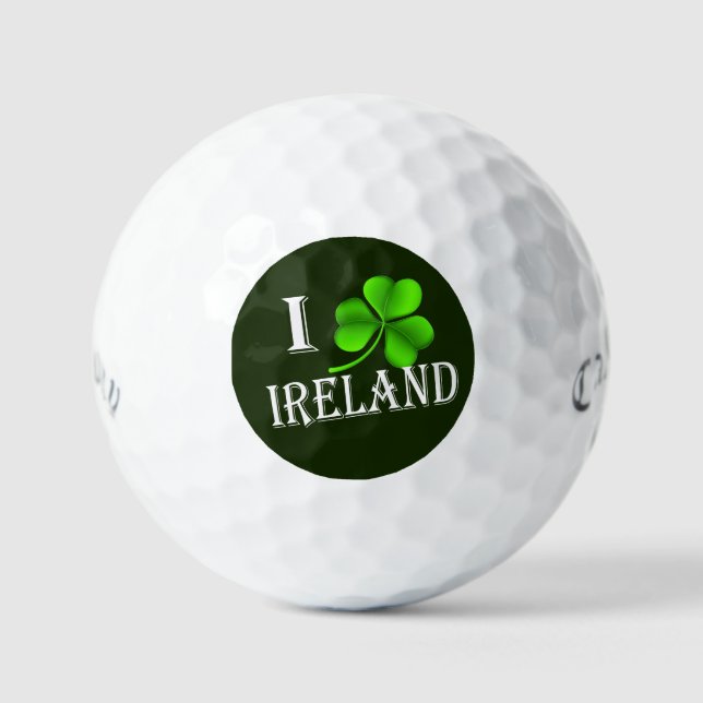 Pelotas De Golf I Shamrock Ireland con css gbcnt (Anverso)