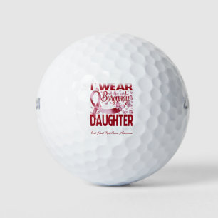 Pelotas De Golf I Wear Burgundy For My Daughter Oral Head Neck