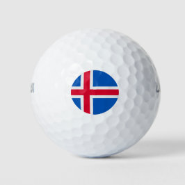 Pelotas De Golf Iceland Flag