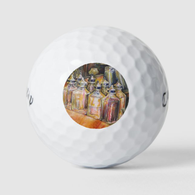 Pelotas De Golf Ideografía de la luz dorada (Anverso)