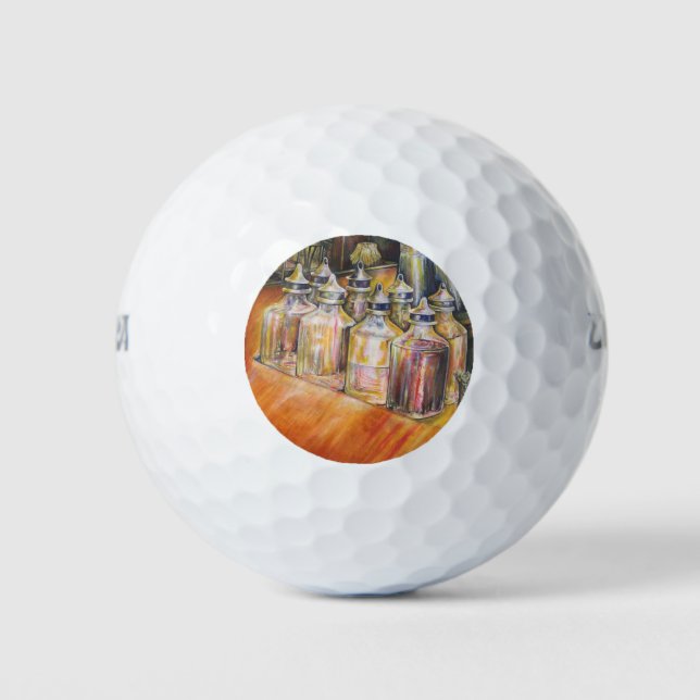 Pelotas De Golf Ideografía de la luz dorada (Anverso)