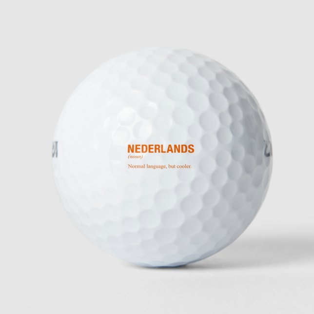 Pelotas De Golf Idioma DUTCH (Anverso)