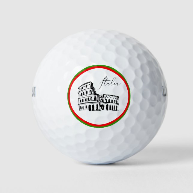 Pelotas De Golf *~* Idioma italiano Italia Coliseo (Anverso)