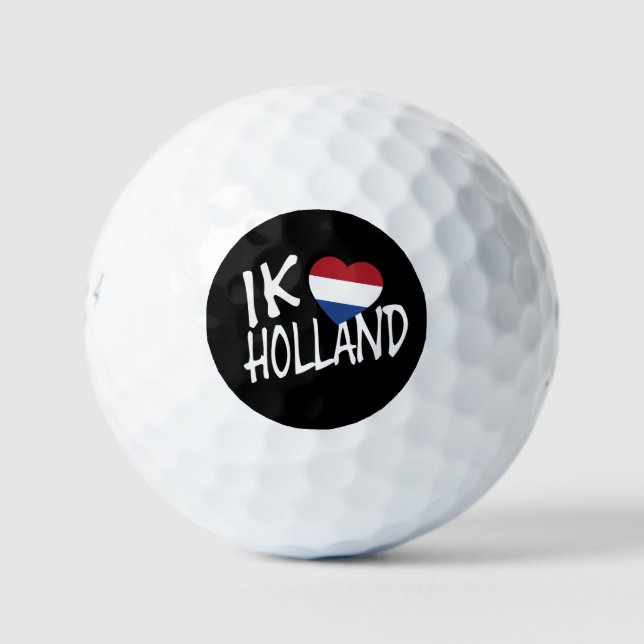 Pelotas De Golf Ik Heartflag Holland con bk be6 gbcnt (Anverso)