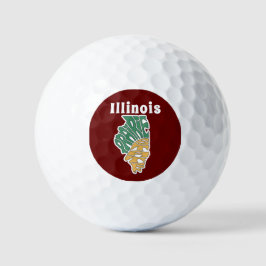Pelotas De Golf Illinois Nickname Word Art