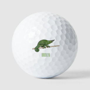 Pelotas De Golf Ilustracion chameleon personalizado de Jackson