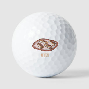 Pelotas De Golf Ilustración de dibujos animados de éclair de choco