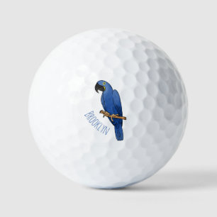 Pelotas De Golf Ilustración de dibujos animados de guacamayo jacin