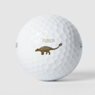 Pelotas De Golf Ilustracion de dinosaurios blindados de Ankylosaur