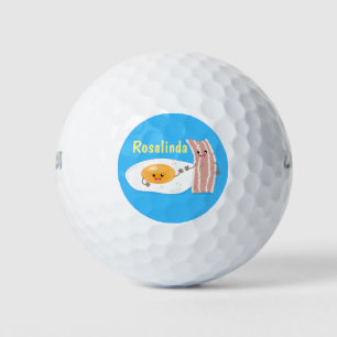 Pelotas De Golf Ilustracion de huevo de kawaii y personalizado de 