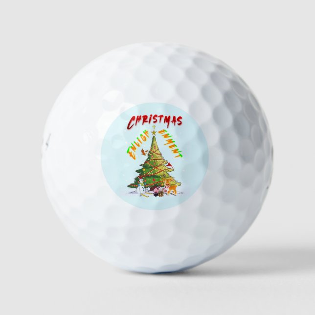 Pelotas De Golf Ilustración de navidades (Anverso)