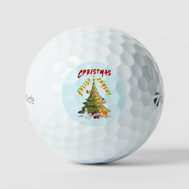 Pelotas De Golf Ilustración de navidades (Anverso)