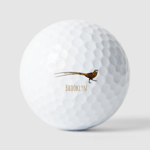 Pelotas De Golf Ilustracion de pájaro faisán de Reeves