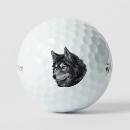 Pelotas De Golf Ilustracion de perro de Balto