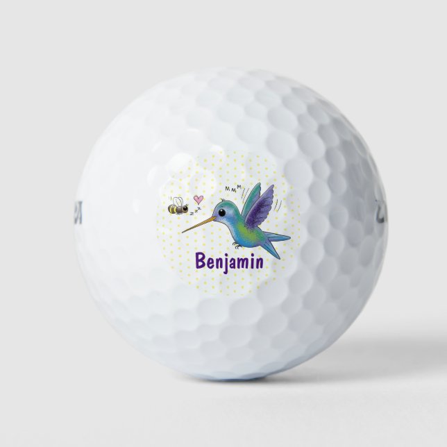 Pelotas De Golf Ilustracion de personalizado de abejas (Anverso)