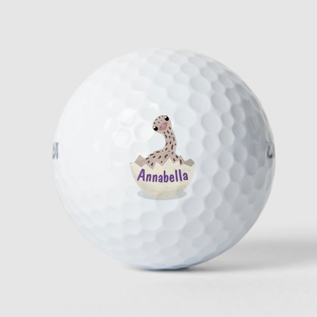 Pelotas De Golf Ilustracion de personalizado de avestruz de bebé (Anverso)