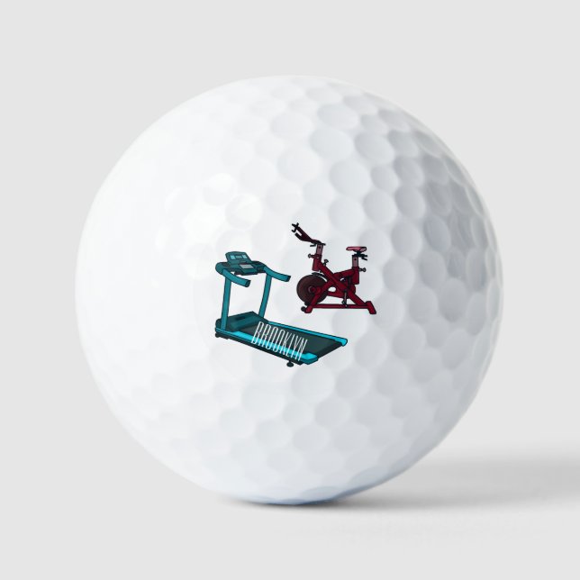 Pelotas De Golf Ilustracion de personalizado de bicicletas de hila (Anverso)