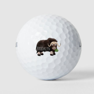 Pelotas De Golf Ilustracion de personalizado de buey hongo
