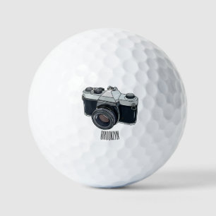 Pelotas De Golf Ilustracion de personalizado de cámara de cine