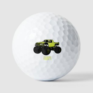 Pelotas De Golf Ilustracion de personalizado de camión de monstruo