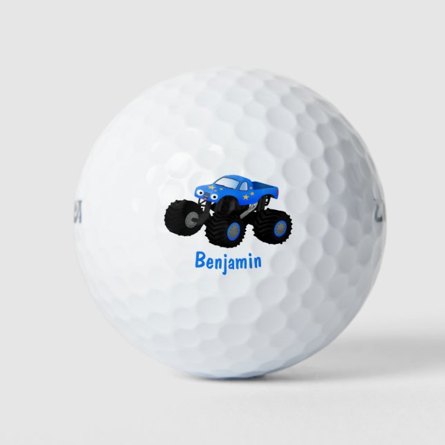 Pelotas De Golf Ilustracion de personalizado de camión monstruoso  (Anverso)
