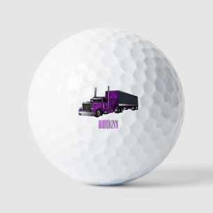 Pelotas De Golf Ilustracion de personalizado de camiones semirremo