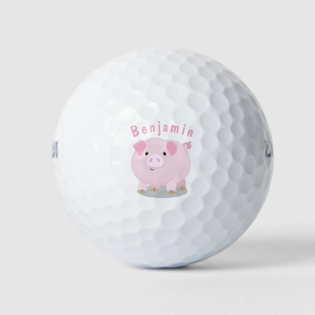 Pelotas De Golf Ilustracion de personalizado de costillar de cacer (Anverso)