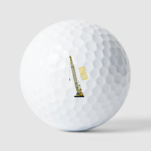 Pelotas De Golf Ilustracion de personalizado de excavadora Draglin