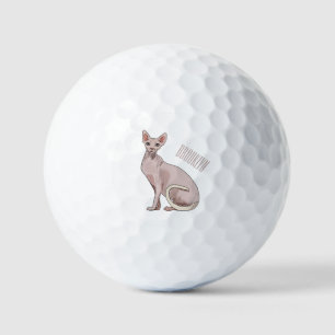 Pelotas De Golf Ilustracion de personalizado de gatos Sfinx