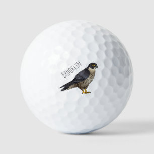 Pelotas De Golf Ilustracion de personalizado de halcón peregrino