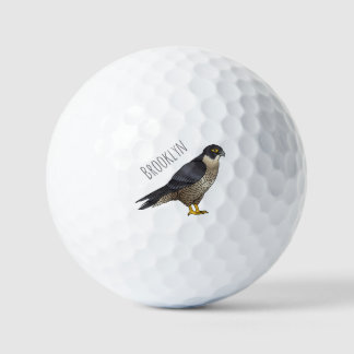 Pelotas De Golf Ilustracion de personalizado de halcón peregrino