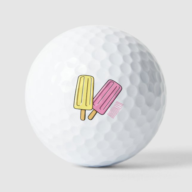Pelotas De Golf Ilustracion de personalizado de hielo (Anverso)