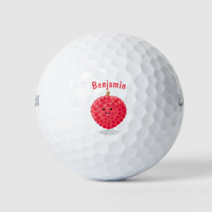 Pelotas De Golf Ilustracion de personalizado de linché rosado