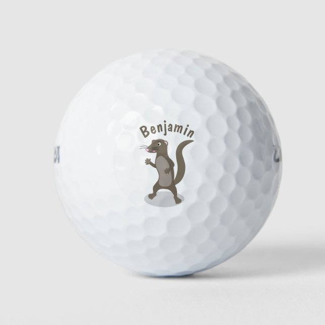 Pelotas De Golf Ilustracion de personalizado de mongosis suave (Anverso)